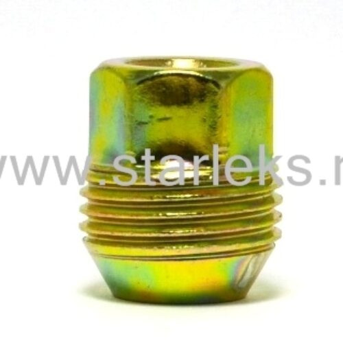 Гайка колёсная М12×1.5×27 цинк конус, ключ 21