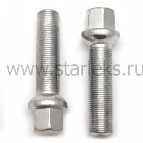Болт колёсный М15×1.25×55 цинк сфера, ключ 17