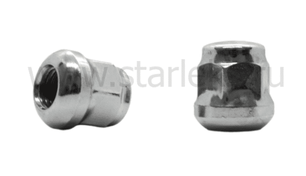 Гайка колёсная М12x1.5x27 хром сфера, ключ 19