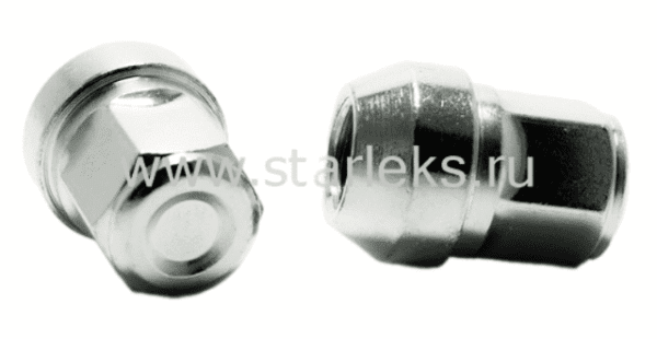 Гайка колёсная М12x1.5x35 цинк конус, ключ 19