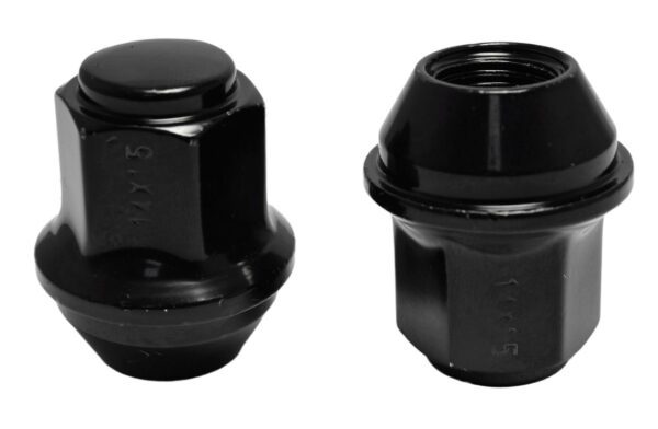 Гайка колёсная М14x1.5x37 черный хром конус, ключ 21