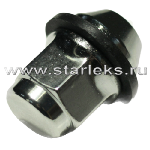 Гайка колёсная М12×1.5×34.5 хром конус, ключ 21
