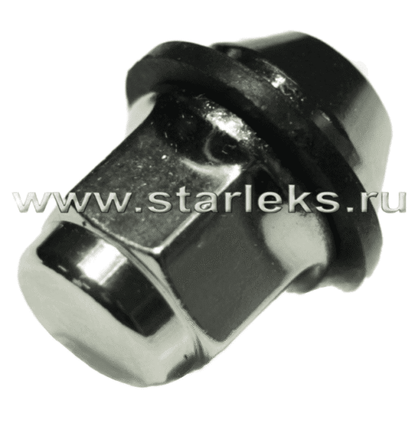 Гайка колёсная М12x1.5x34.5 хром конус, ключ 21