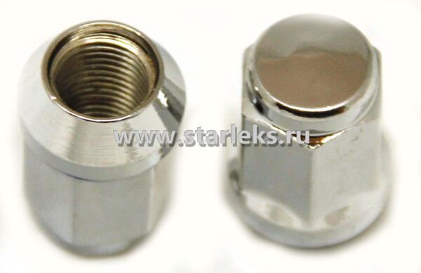 Гайка колёсная М14x1.5x35 хром конус, ключ 19