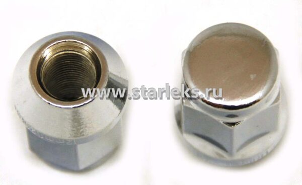 Гайка колёсная М14x1.5x35 хром конус, ключ 21