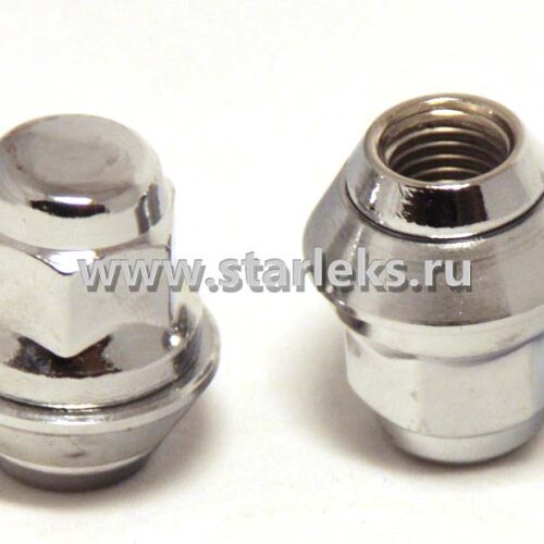 Гайка колёсная М14×1.5×33.5 цинк конус, ключ 19