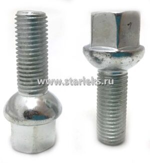 Болт колёсный М14x1.5x35 цинк сфера, ключ 17
