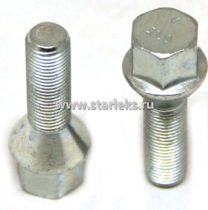 Болт колёсный М12x1.25x36 цинк конус, ключ 17