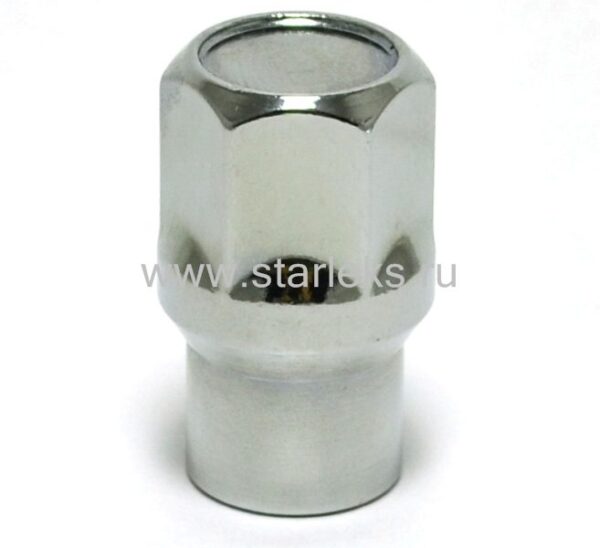 Гайка колёсная М14x1.5x36 хром конус с носиком, ключ 19