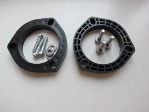 Комплект для увеличения дорожного просвета Проставки ABS-пластик для передних амортизаторных стоек автомобилей Audi: A3 II 93-12, A4 III 04-08, TT II 06-, Q3; Seat: Altea, Leon II 05-12, Toledo III 04-09; Skoda: Fabia (для опоры стойки с креплением к кузову тремя болтами), Octavia II 04-, Superb II 08-, Yeti; Volkswagen: Caddy III 04-15, Eos, Fox, Golf V 03-08, Golf VI 08-13, Golf Plus V 05-08, Golf Plus VI 09-, Jetta V 05-10, Jetta VI 10-, New Beetle 05-10, Passat CC 08-11, Passat VI 05-10, Passat VII 12-15, Polo IV 03-09, Scirocco III 08-, Tiguan, Touran