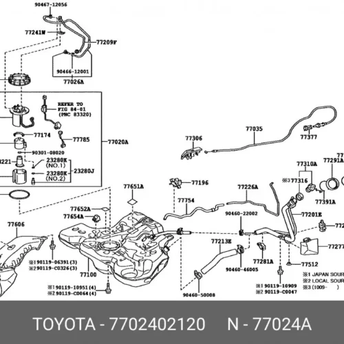 Фильтр топливный погружной EEP 15A220023
