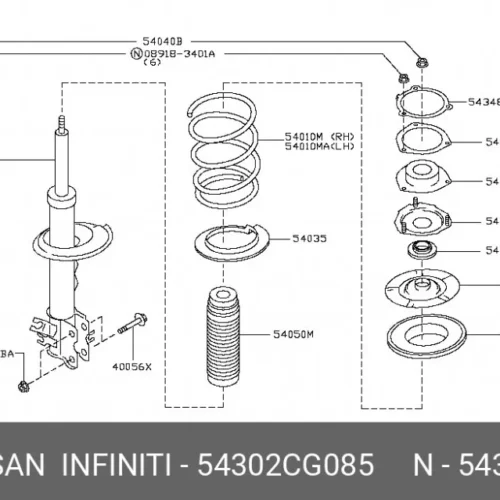 Амортизатор передний R газомасляный EEP 15C040012