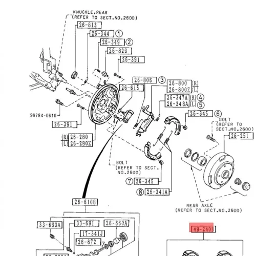 Тормозные колодки задние барабанные EEP 15E140001