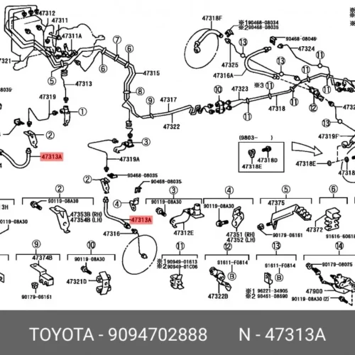 Тормозной шланг передний L RAMEDER 20A020033