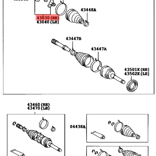 ШРУС внутренний L RAMEDER 20A200061