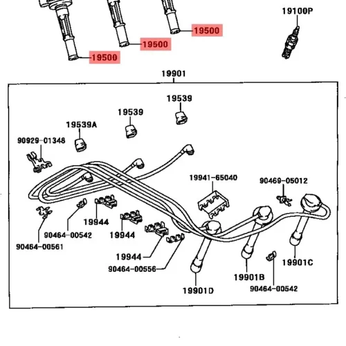 Катушка зажигания RAMEDER 20A250019