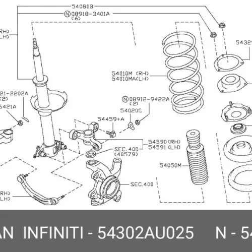 Амортизатор передний R газомасляный RAMEDER 20C040001