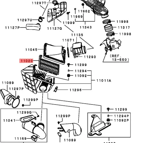 Фильтр воздушный RAMEDER 20D220007