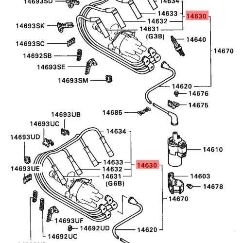 Провода свечные (бронепровода) RAMEDER 20D250019