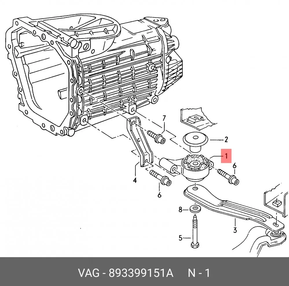 Подушка КПП WXQP 380377 — изображение 2