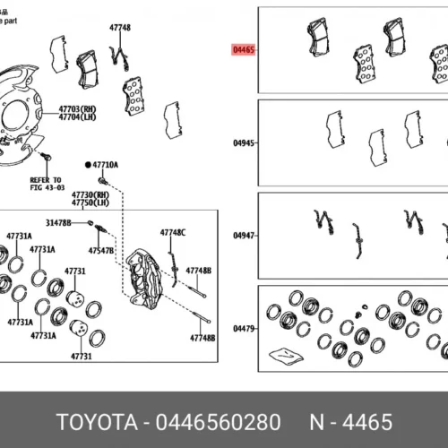 Тормозные колодки передние CISNNOC 60A140050