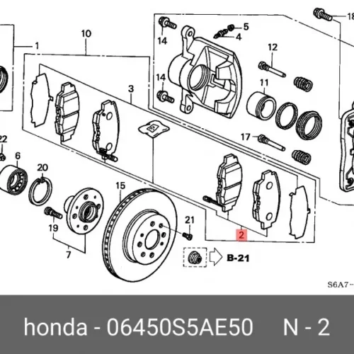 Тормозные колодки передние CISNNOC 60N140026
