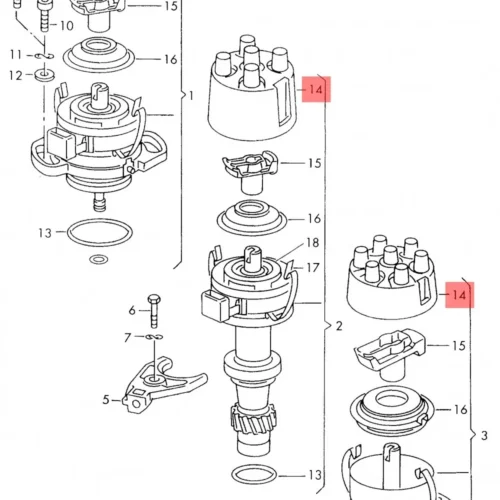 Крышка трамблёра Valeo CNAB 618404403