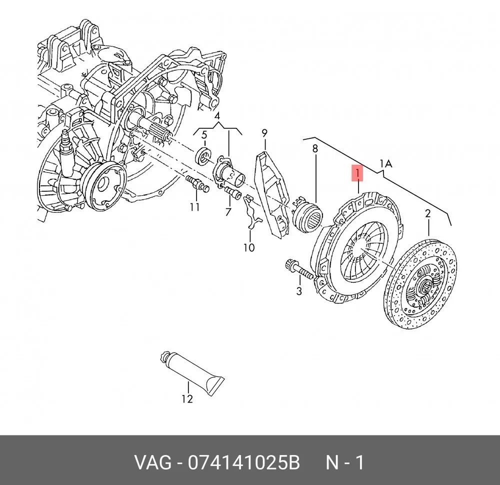 Корзина сцепления D228мм CNAB 640003303