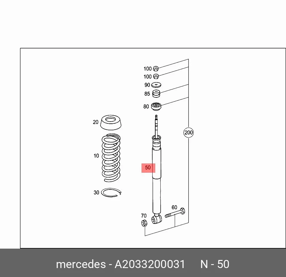 Амортизатор задний газомасляный ATHOS 750405317 — изображение 2