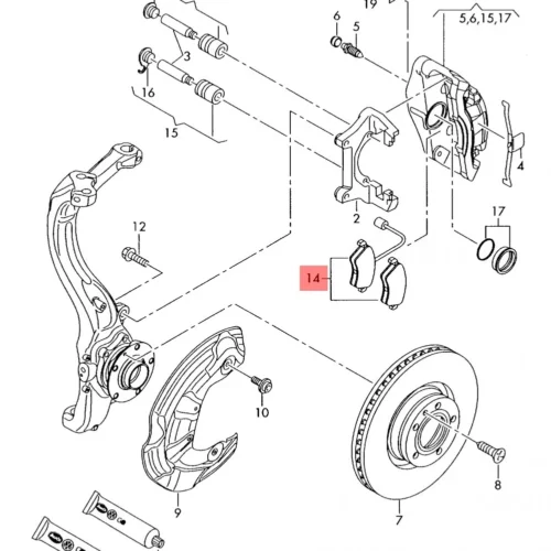 Тормозные колодки передние SRR OE BP-19221