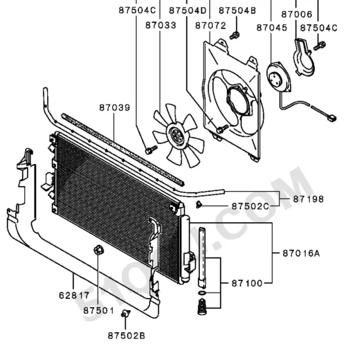 Радиатор кондиционера SRR OE CO-63080