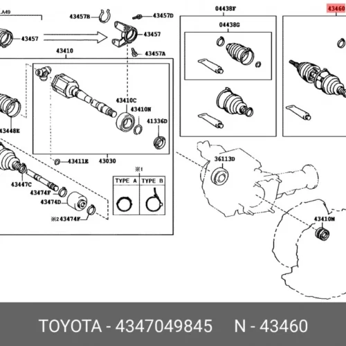 ШРУС внутренний FORGA F1635107