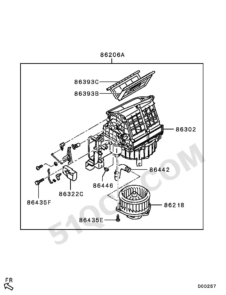 Мотор отопителя SRR OE HM-35033 — изображение 2