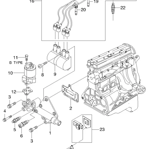 Катушка зажигания SRR OE IC-13079
