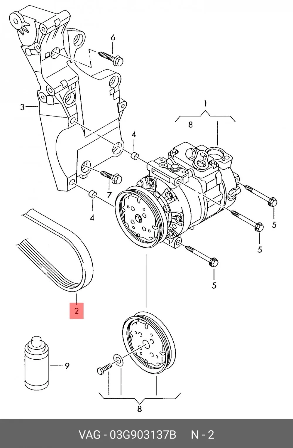 Ремень ручейковый LNS LA2520