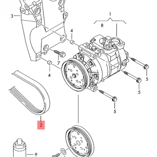 Ремень ручейковый LNS LA2520