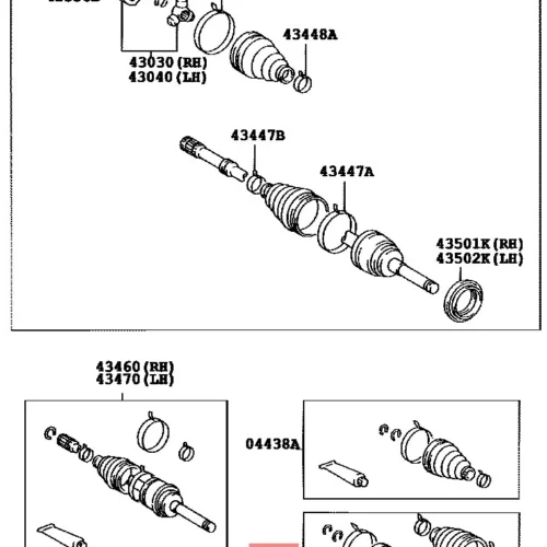 Пыльник ШРУСа (гранаты) наружного пластик RBR RBT2104