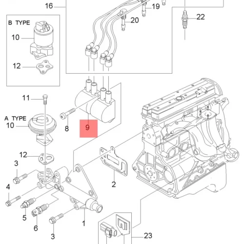 Катушка зажигания SRR JAPAN SRR10374