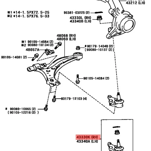 Шаровая опора нижняя SRR SRR10959