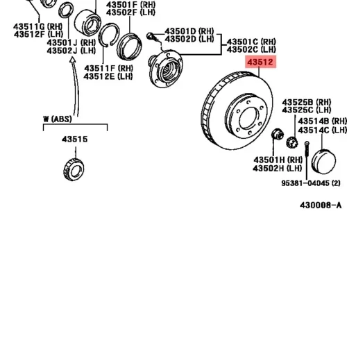 Тормозной диск передний SRR SRR14153