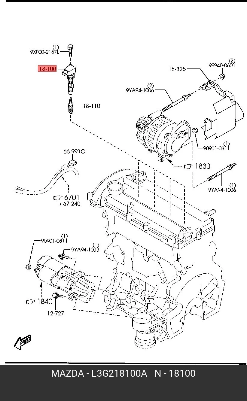 Катушка зажигания SRR JAPAN SRR22042