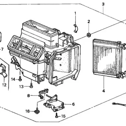 Радиатор отопителя SRR SRR40532