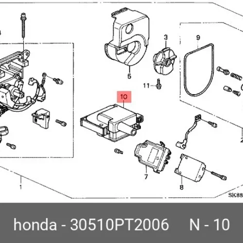 Катушка зажигания SRR SRR42709