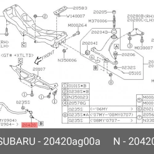 Стойка стабилизатора переднего SRR SRR54118