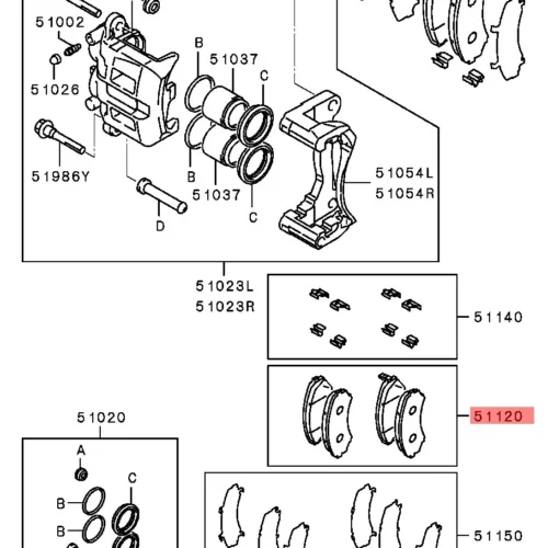 Тормозные колодки передние SRR SRR62631