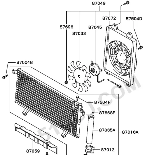 Радиатор кондиционера SRR SRR63045