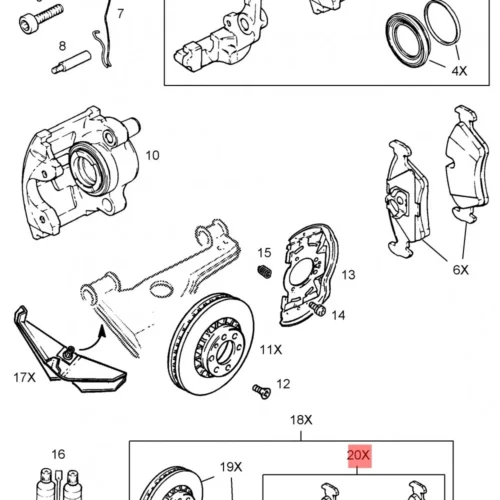 Тормозные колодки передние SRR SRR72596
