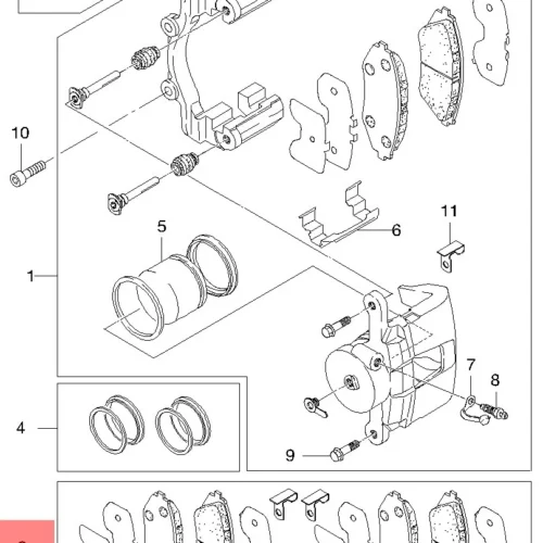 Тормозные колодки передние SRR SRR72619