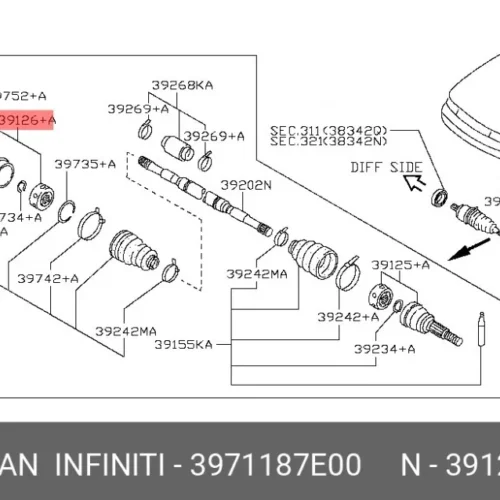 ШРУС внутренний L TMG TN1538