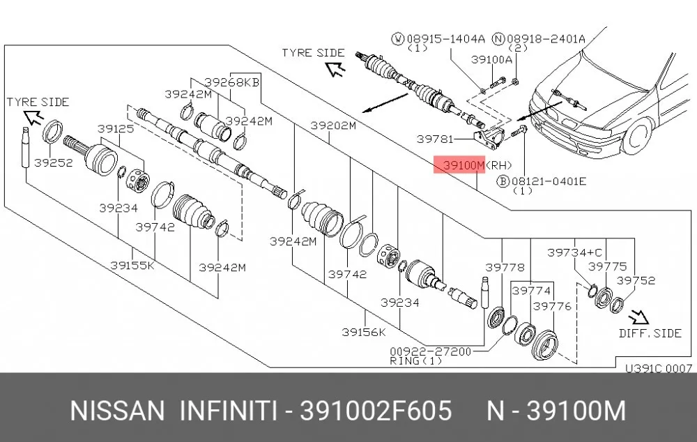 ШРУС наружный TMG TN1619